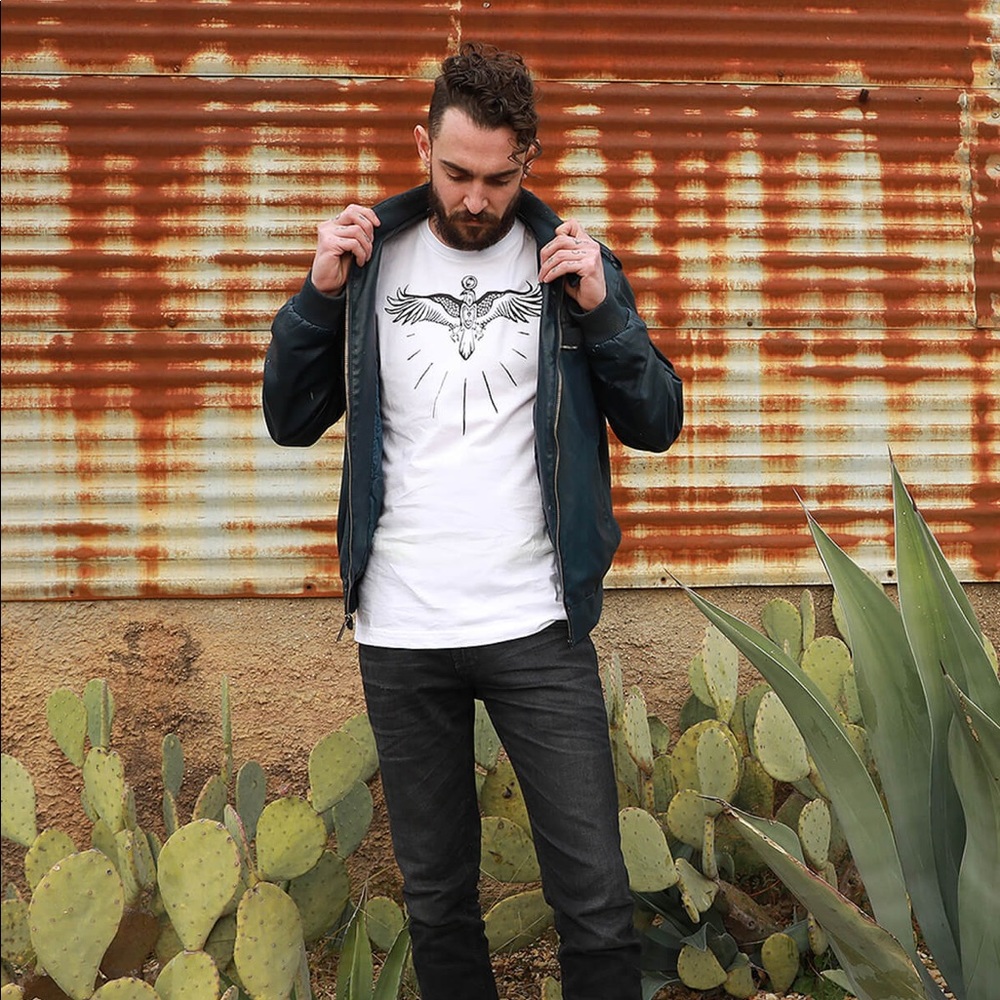 NWT White Raven Spiritual T-Shirt